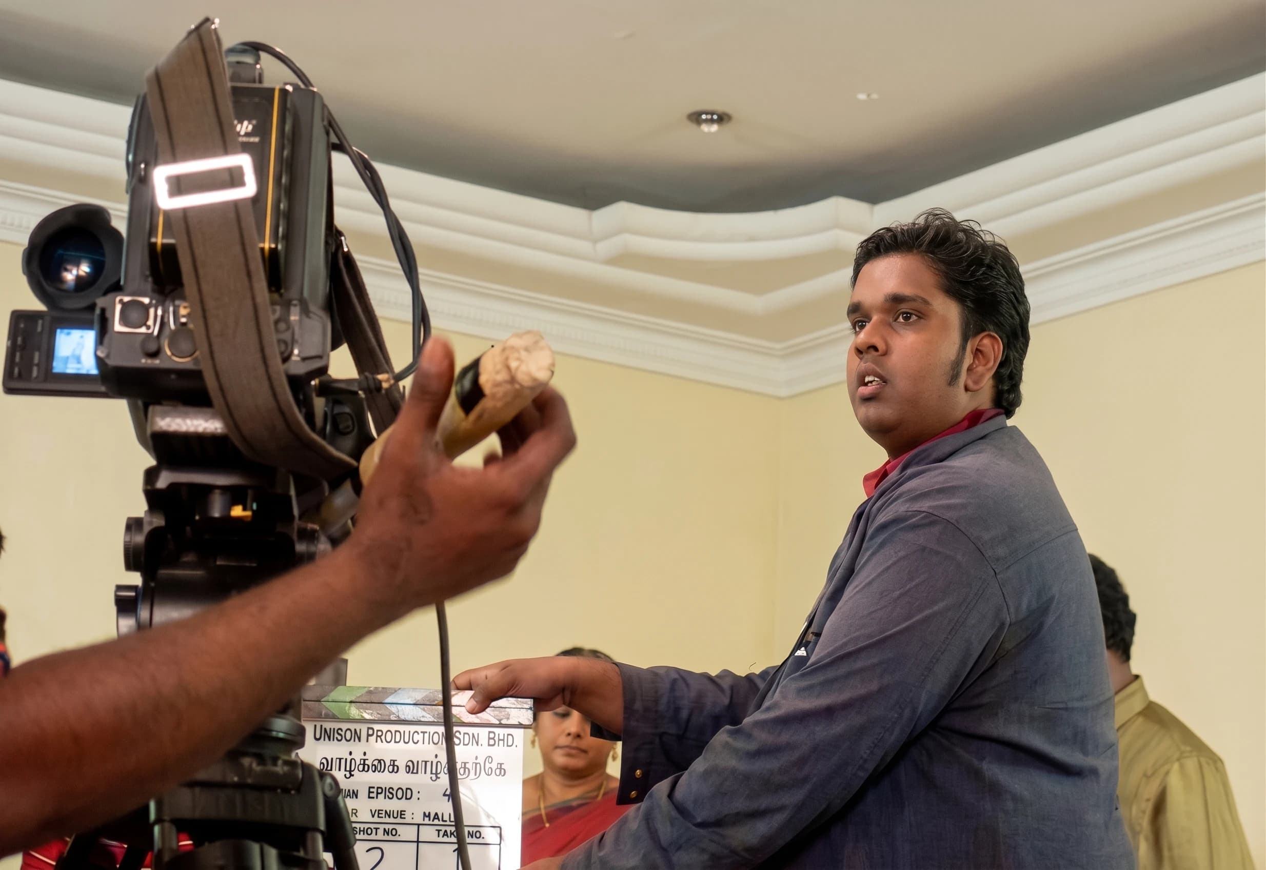 Shooting of Telemovie 'Vaazhkai Vaazhvatharke'